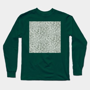 Sage Green Spiral Giraffe Print Long Sleeve T-Shirt